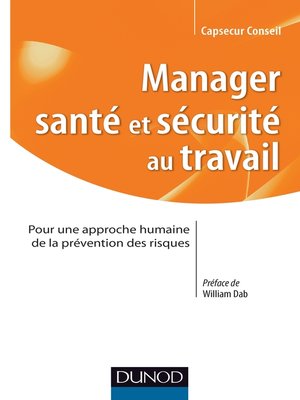 cover image of Manager santé et sécurité au Travail